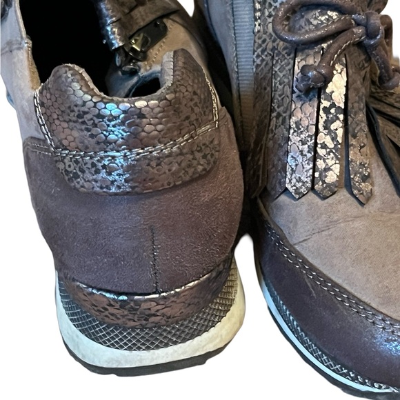 Marco Tozzi Metallic Zip Up shoe - Loafer with sneaker style size 37 - Picture 2 of 6